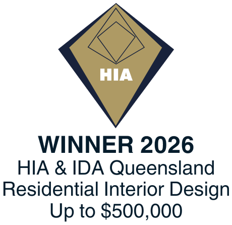 HIA & IDA Queensland — Winner, Residential Interior Design Up to $500,000 2026